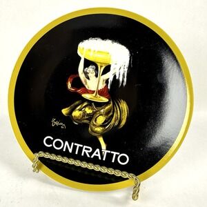 The Sakura Table Vintage Posters Contratto  Plate - 8.5" EUC